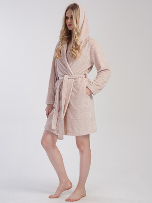 Купить Теплый женский халат с капюшоном VIENETTA 4031150180 в Украина в Lingerie.ua - Одяг для дому та відпочинку, Фото 5