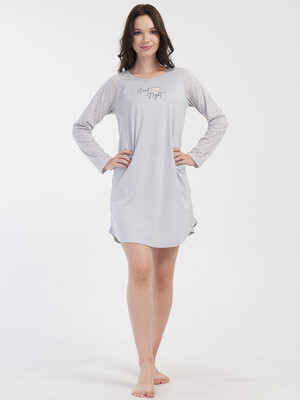 Купить Хлопковая туника с длинным рукавом VIENETTA 4032334257 в Украина в Lingerie.ua - Одяг для дому та відпочинку, Фото 7