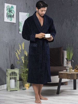 Купить Махровый длинный мужской халат NUSA 15155 в Украина в Lingerie.ua - Одяг для дому та відпочинку, Фото 3