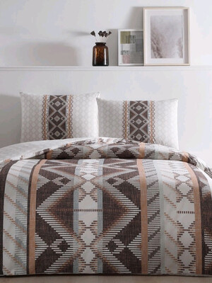 Купить Двуспальный комплект постельного белья TAC Ranforce Ferlin в Украина в Lingerie.ua - Одяг для дому та відпочинку, Фото 1