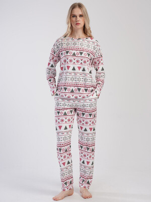 Купить Теплый домашний костюм с длинным рукавом VIENETTA 3121000000 в Украина в Lingerie.ua - Одяг для дому та відпочинку, Фото 2