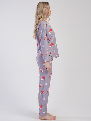 Купить Теплый домашний костюм с длинным рукавом VIENETTA 3121000000 в Украина в Lingerie.ua - Одяг для дому та відпочинку, Фото 15