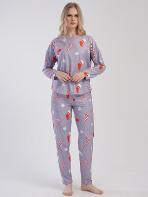 Купить Теплый домашний костюм с длинным рукавом VIENETTA 3121000000 в Украина в Lingerie.ua - Одяг для дому та відпочинку, Фото 14