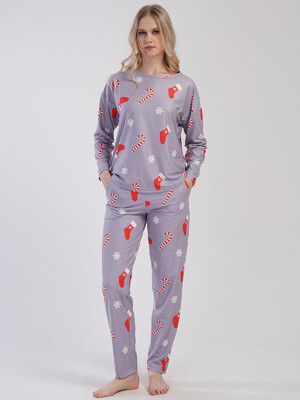 Купить Теплый домашний костюм с длинным рукавом VIENETTA 3121000000 в Украина в Lingerie.ua - Одяг для дому та відпочинку, Фото 13