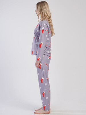 Купить Теплый домашний костюм с длинным рукавом VIENETTA 3121000000 в Украина в Lingerie.ua - Одяг для дому та відпочинку, Фото 11