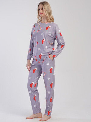 Купить Теплый домашний костюм с длинным рукавом VIENETTA 3121000000 в Украина в Lingerie.ua - Одяг для дому та відпочинку, Фото 9