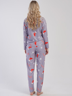 Купить Теплый домашний костюм с длинным рукавом VIENETTA 3121000000 в Украина в Lingerie.ua - Одяг для дому та відпочинку, Фото 8