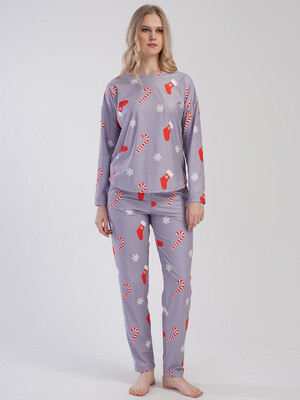 Купить Теплый домашний костюм с длинным рукавом VIENETTA 3121000000 в Украина в Lingerie.ua - Одяг для дому та відпочинку, Фото 4