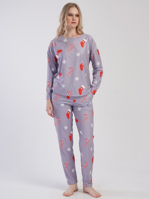 Купить Теплый домашний костюм с длинным рукавом VIENETTA 3121000000 в Украина в Lingerie.ua - Одяг для дому та відпочинку, Фото 3