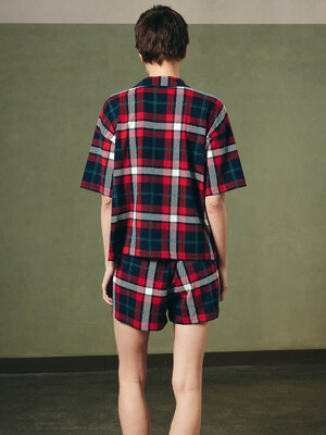 Купить Классическая пижама в клетку с шортами HAYS 40327 в Украина в Lingerie.ua - Одяг для дому та відпочинку, Фото 4