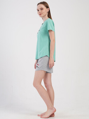 Купить Бавовняний комплект жіночий з футболки та шортів VIENETTA 4084070000 в Украина в Lingerie.ua - Одяг для дому та відпочинку, Фото 13