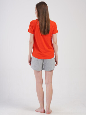 Купить Бавовняний комплект жіночий з футболки та шортів VIENETTA 4084070000 в Украина в Lingerie.ua - Одяг для дому та відпочинку, Фото 12