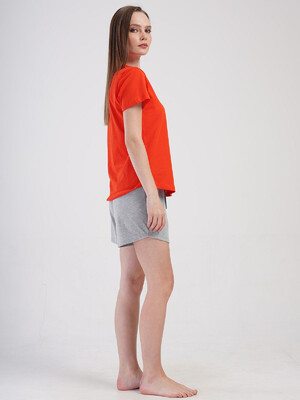 Купить Бавовняний комплект жіночий з футболки та шортів VIENETTA 4084070000 в Украина в Lingerie.ua - Одяг для дому та відпочинку, Фото 5