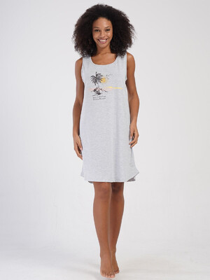 Купить Хлопковая туника большого размера без рукавов VIENETTA 4070580000 в Украина в Lingerie.ua - Одяг для дому та відпочинку, Фото 5