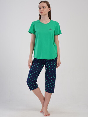 Купить Хлопковый костюм из футболки и капри VIENETTA 4081590245 в Украина в Lingerie.ua - Одяг для дому та відпочинку, Видео