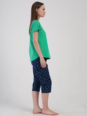 Купить Хлопковый костюм из футболки и капри VIENETTA 4081590245 в Украина в Lingerie.ua - Одяг для дому та відпочинку, Фото 3