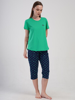 Купить Хлопковый костюм из футболки и капри VIENETTA 4081590245 в Украина в Lingerie.ua - Одяг для дому та відпочинку, Фото 4