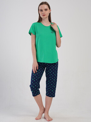 Купить Хлопковый костюм из футболки и капри VIENETTA 4081590245 в Украина в Lingerie.ua - Одяг для дому та відпочинку, Фото 5