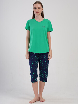 Купить Хлопковый костюм из футболки и капри VIENETTA 4081590245 в Украина в Lingerie.ua - Одяг для дому та відпочинку, Фото 7