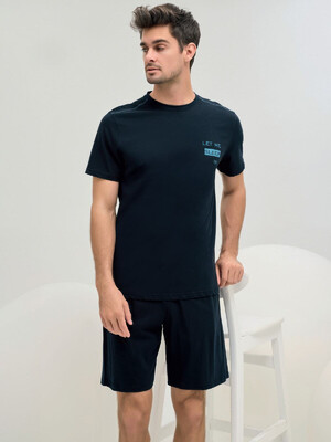 Купить Літній бавовняний комплект із коротким рукавом SVMAN 9571 в Украина