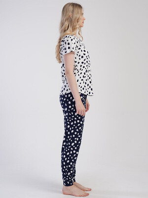 Купить Хлопковый домашний костюм женский с коротким рукавом VIENETTA 4033041417 в Украина в Lingerie.ua - Одяг для дому та відпочинку, Фото 4