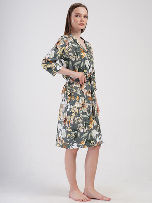 Купить Бавовняний халат жіночий на запах VIENETTA 4080160171 в Украина в Lingerie.ua - Одяг для дому та відпочинку, Фото 6