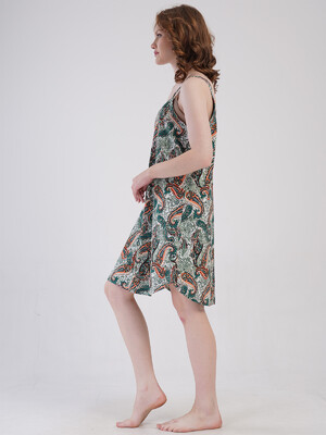 Купить Бавовняна літня туніка на тонких бретельках VIENETTA 4092160250 в Украина в Lingerie.ua - Одяг для дому та відпочинку, Фото 2