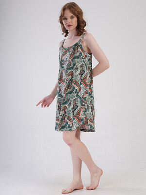 Купить Бавовняна літня туніка на тонких бретельках VIENETTA 4092160250 в Украина в Lingerie.ua - Одяг для дому та відпочинку, Фото 3