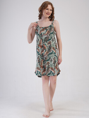 Купить Бавовняна літня туніка на тонких бретельках VIENETTA 4092160250 в Украина в Lingerie.ua - Одяг для дому та відпочинку, Фото 5