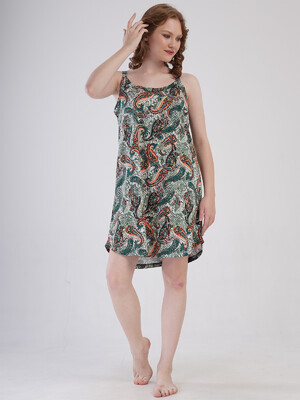 Купить Бавовняна літня туніка на тонких бретельках VIENETTA 4092160250 в Украина в Lingerie.ua - Одяг для дому та відпочинку, Фото 7