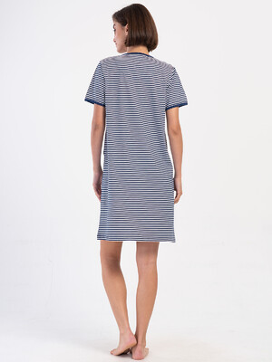 Купить Хлопковая туника большого размера с коротким рукавом VIENETTA 4070201913 в Украина в Lingerie.ua - Одяг для дому та відпочинку, Фото 4