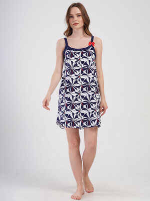 Купить Хлопковая туника большого размера на бретельках VIENETTA 4083311158	 в Украина в Lingerie.ua - Одяг для дому та відпочинку, Фото 2
