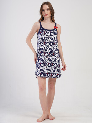Купить Хлопковая туника большого размера на бретельках VIENETTA 4083311158	 в Украина в Lingerie.ua - Одяг для дому та відпочинку, Фото 3