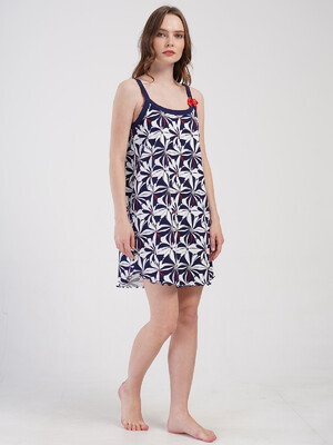 Купить Хлопковая туника большого размера на бретельках VIENETTA 4083311158	 в Украина в Lingerie.ua - Одяг для дому та відпочинку, Фото 4