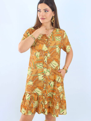 Купить Летнее платье на пуговицах с коротким рукавом JEN 05106 в Украина в Lingerie.ua - Одяг для дому та відпочинку, Фото 2