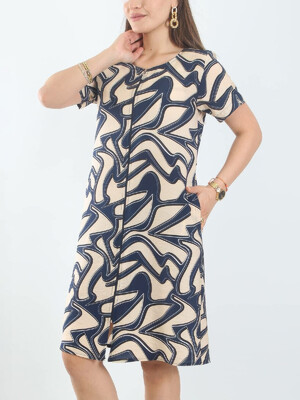 Купить Штапельный халат на молнии JEN 05102 в Украина в Lingerie.ua - Одяг для дому та відпочинку, Фото 2