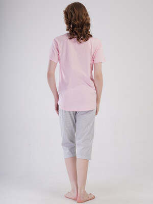 Купить Хлопковый летний комплект большого размера с капри VIENETTA 4080262838 в Украина в Lingerie.ua - Одяг для дому та відпочинку, Фото 3