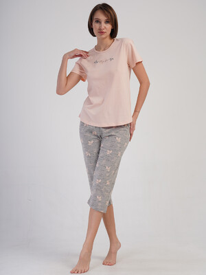 Купить Хлопковый комплект с коротким рукавом VIENETTA 4083772378 в Украина в Lingerie.ua - Одяг для дому та відпочинку, Фото 3