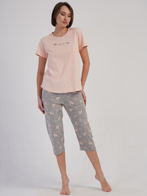 Купить Хлопковый комплект с коротким рукавом VIENETTA 4083772378 в Украина в Lingerie.ua - Одяг для дому та відпочинку, Фото 8