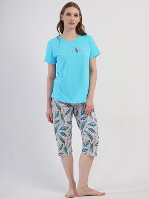 Купить Летний хлопковый комплект с коротким рукавом VIENETTA 4082118866 в Украина в Lingerie.ua - Одяг для дому та відпочинку, Фото 5