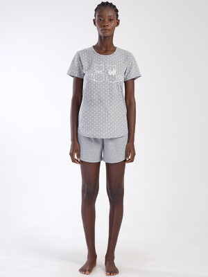 Купить Трикотажный комплект женский из футболки и шорт VIENETTA 4053650451 в Украина в Lingerie.ua - Одяг для дому та відпочинку, Фото 2