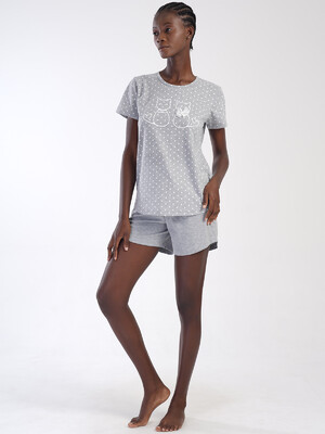 Купить Трикотажный комплект женский из футболки и шорт VIENETTA 4053650451 в Украина в Lingerie.ua - Одяг для дому та відпочинку, Фото 12