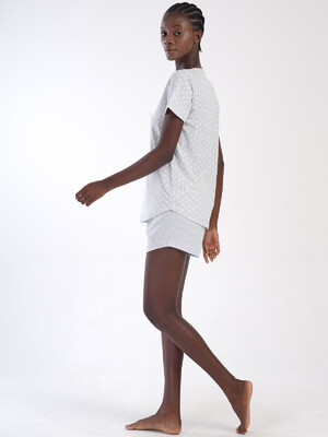 Купить Трикотажный комплект женский из футболки и шорт VIENETTA 4053650451 в Украина в Lingerie.ua - Одяг для дому та відпочинку, Фото 5