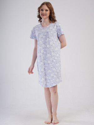 Купить Хлопковая туника с коротким рукавом VIENETTA 4084830019 в Украина в Lingerie.ua - Одяг для дому та відпочинку, Видео