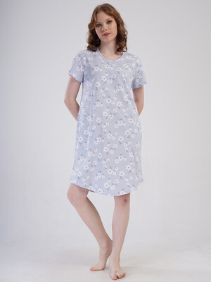 Купить Хлопковая туника с коротким рукавом VIENETTA 4084830019 в Украина в Lingerie.ua - Одяг для дому та відпочинку, Фото 5