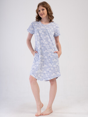 Купить Хлопковая туника с коротким рукавом VIENETTA 4084830019 в Украина в Lingerie.ua - Одяг для дому та відпочинку, Фото 7