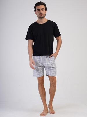 Купить Хлопковые шорты мужские в клетку VIENETTA MAN 4110154767 в Украина в Lingerie.ua - Одяг для дому та відпочинку, Фото 2