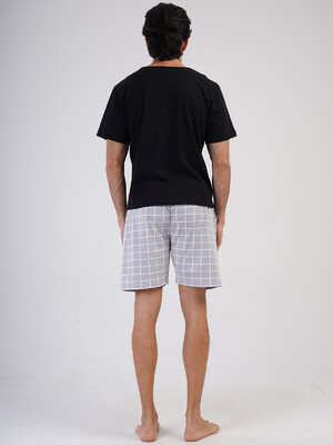 Купить Хлопковые шорты мужские в клетку VIENETTA MAN 4110154767 в Украина в Lingerie.ua - Одяг для дому та відпочинку, Фото 3