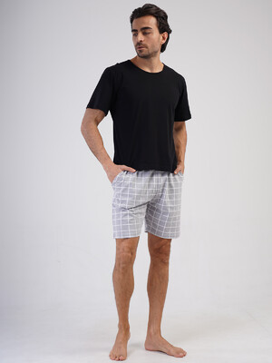 Купить Хлопковые шорты мужские в клетку VIENETTA MAN 4110154767 в Украина в Lingerie.ua - Одяг для дому та відпочинку, Фото 4