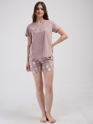 Купить Хлопковый комплект с шортами VIENETTA 4090984350 в Украина в Lingerie.ua - Одяг для дому та відпочинку, Видео